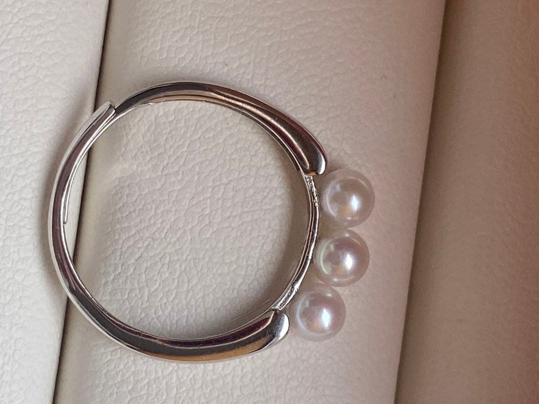 よろしく♫ページ　4-4.5mmパールリング　2点