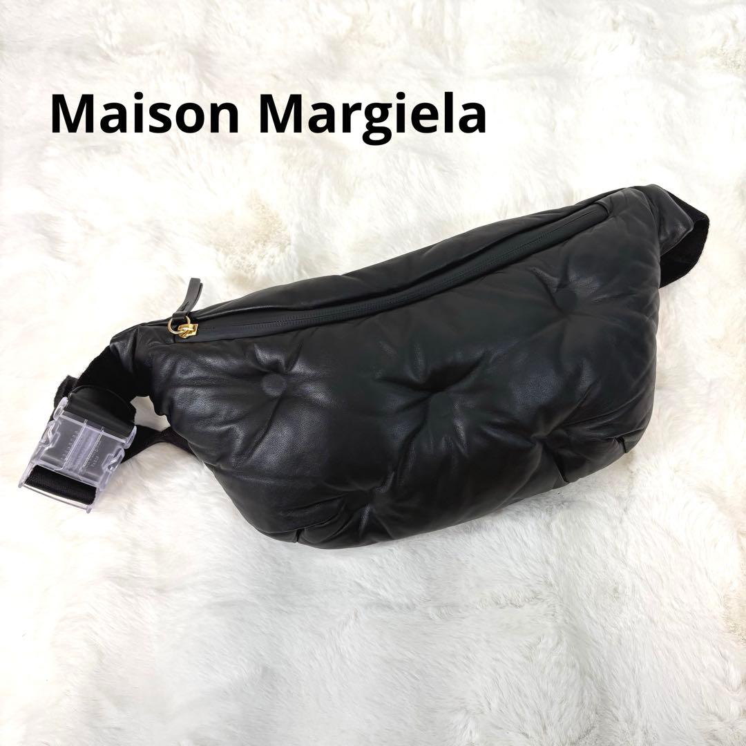 美品 メゾンマルジェラ グラムスラム レザー ボディバッグ ウエストポーチ