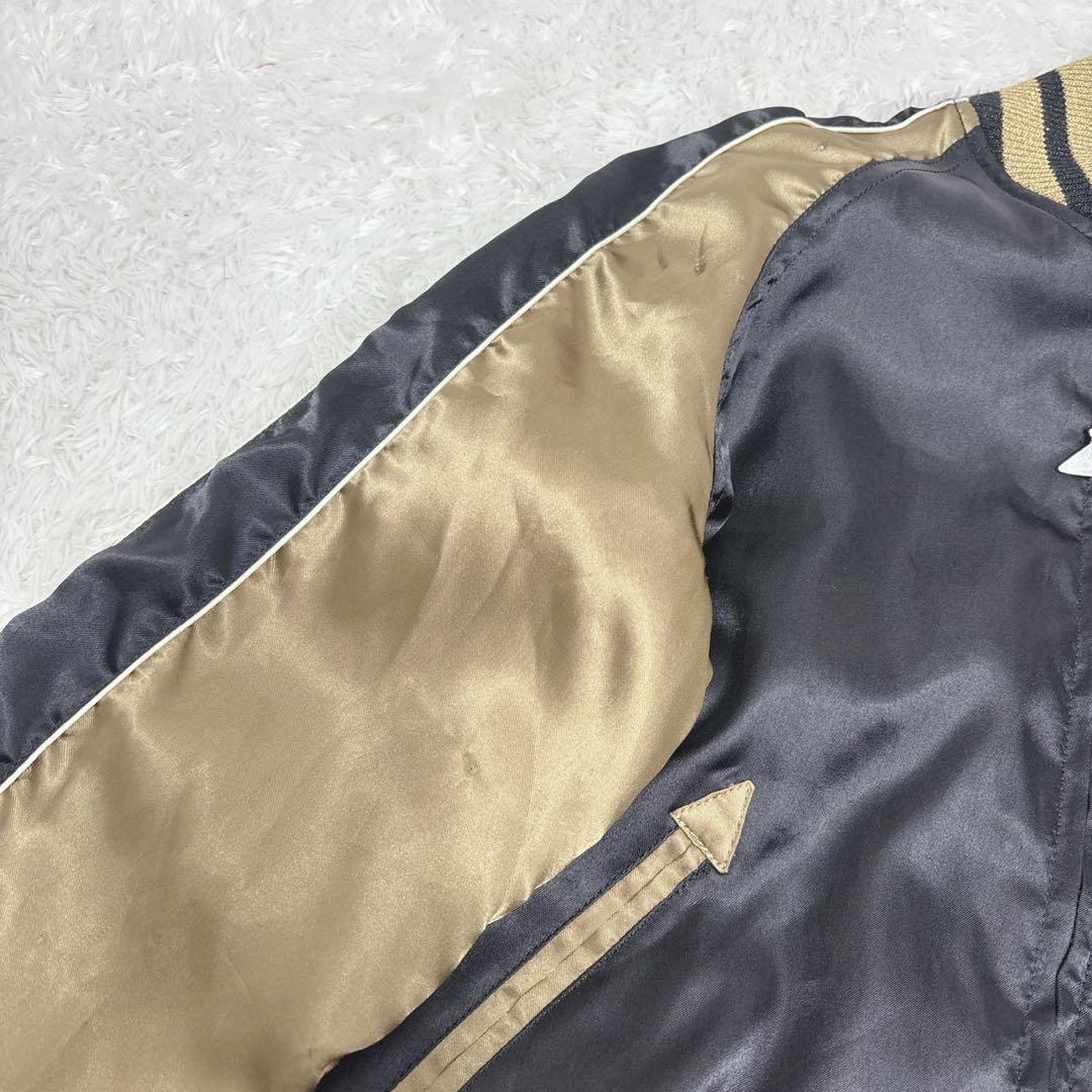 ヒステリックグラマー　ヒスガール スカジャン バイクガール 黒×金　アウター