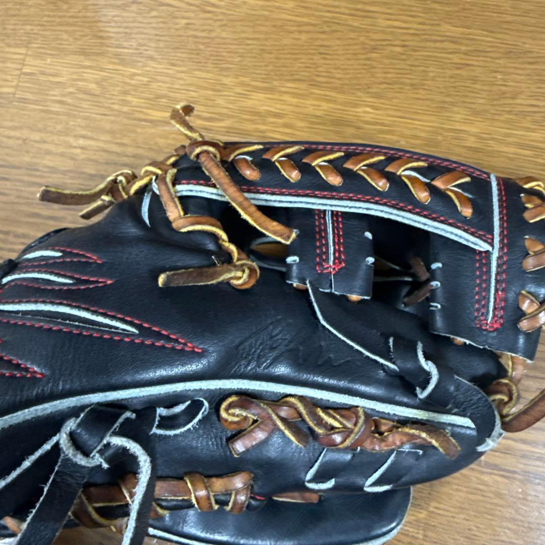 リュウ　ryu グローブ　硬式　グラブ　内野手　ブラック