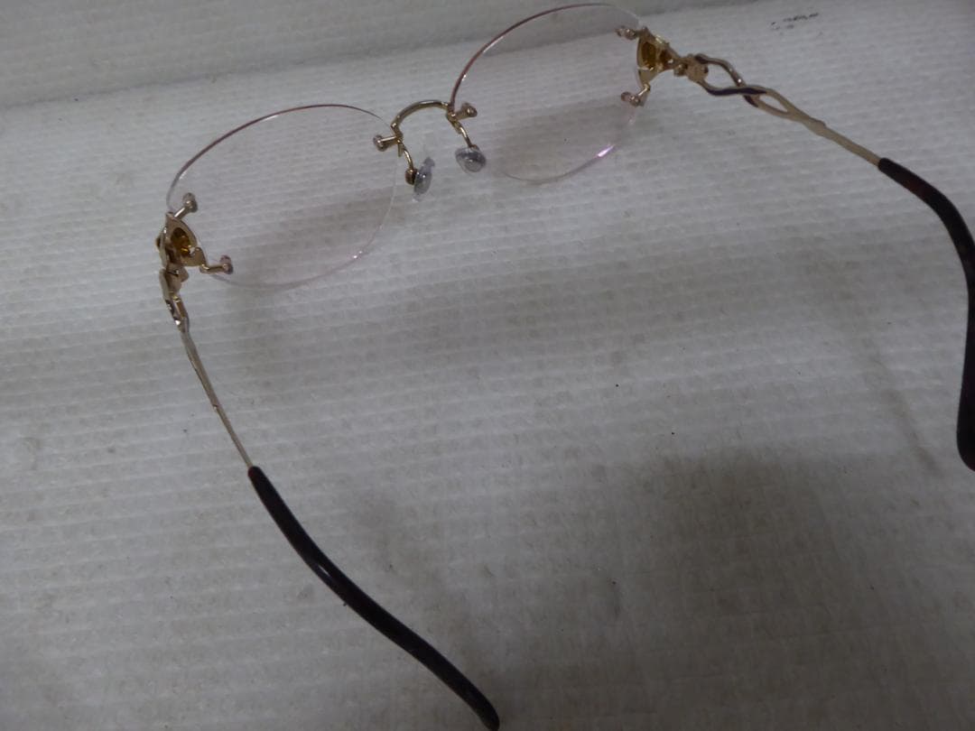 LEONARDレオナール K18刻印 度入り眼鏡 135 LEO16M D2-A