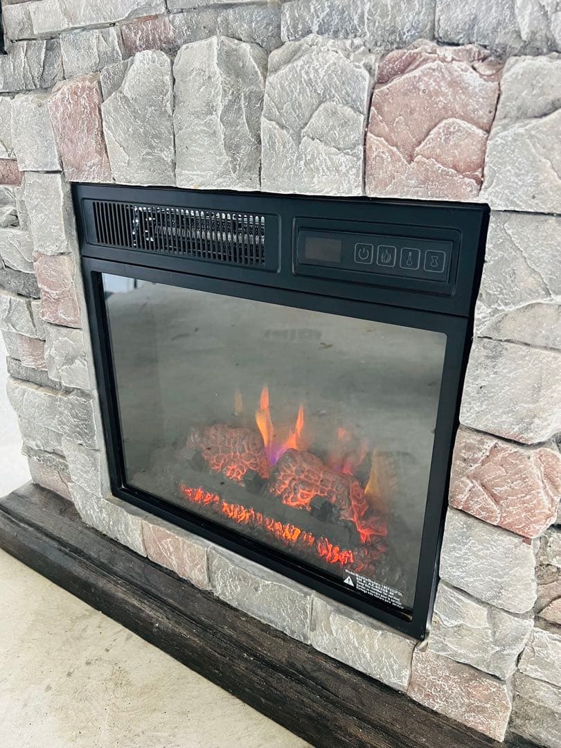 電気式暖炉 ロイドグランデ パイオニア 1000W 18インチ グレーストーン