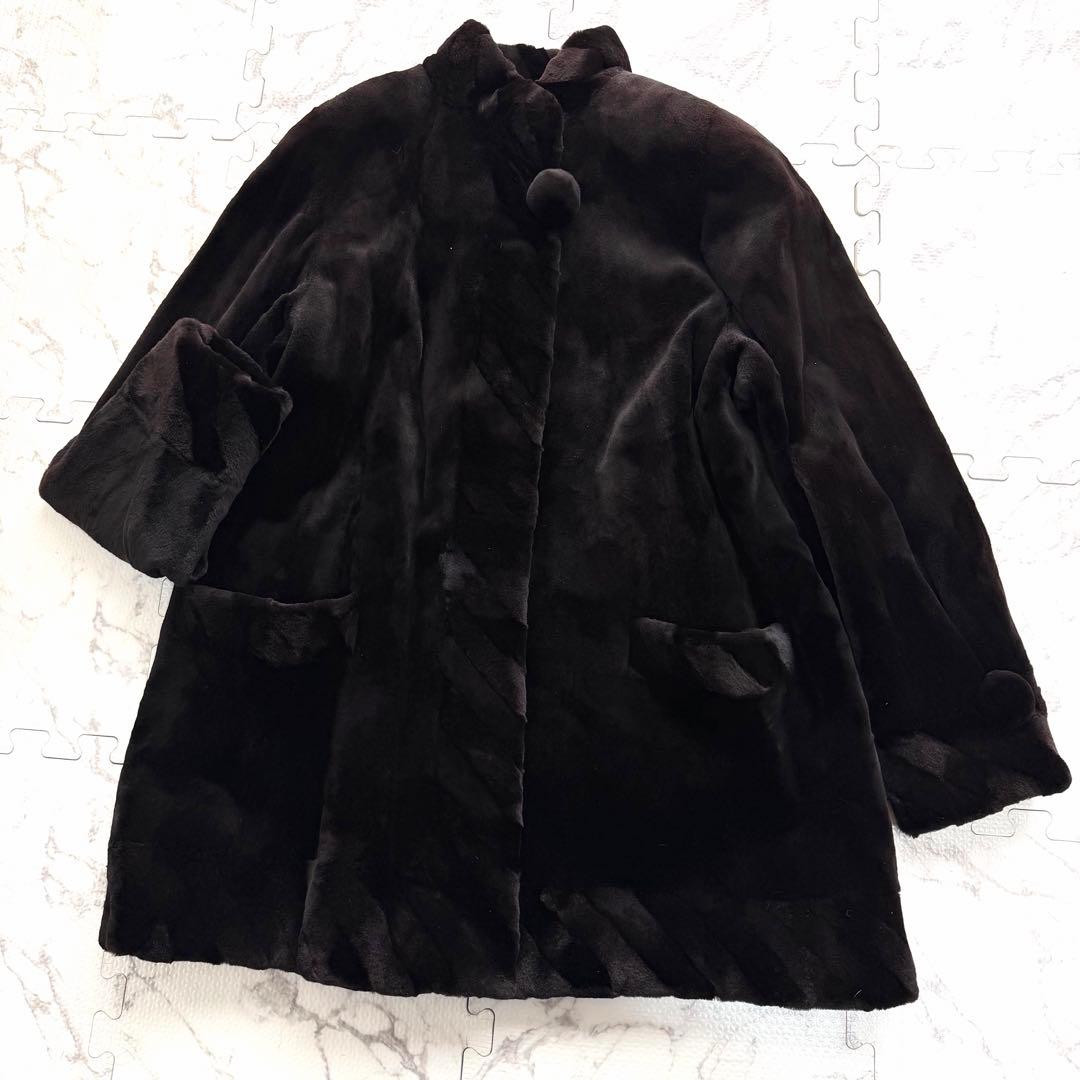美品✨ Altima シェアード ミンク コート 毛皮 レアデザイン