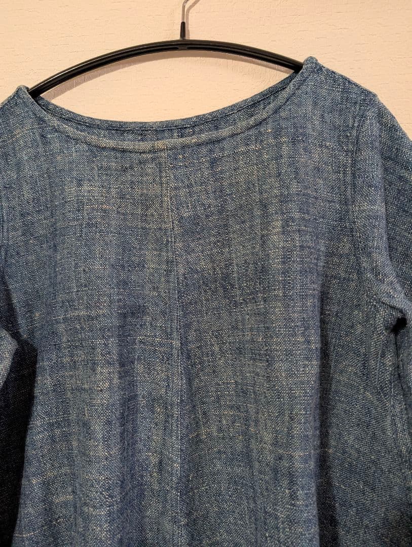 うさとの服 Aライントップス 藍染