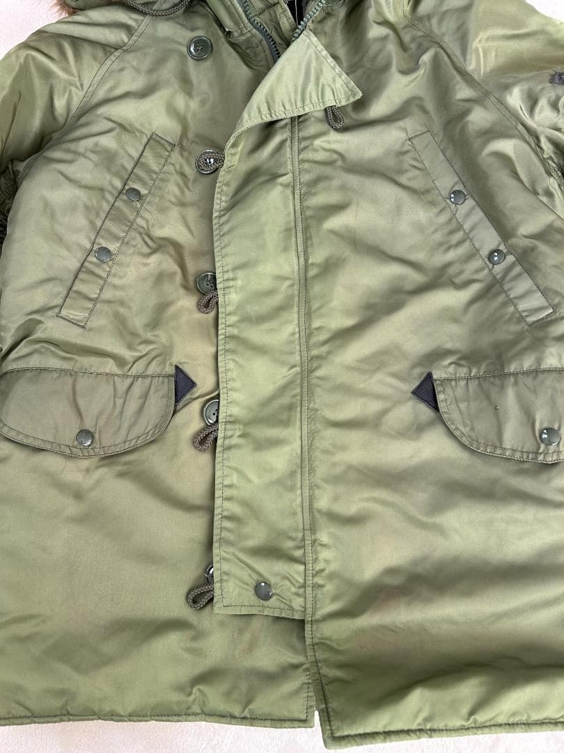 アルファインダストリー　N-3Bフライトジャケット オリーブグリーン　パーカー