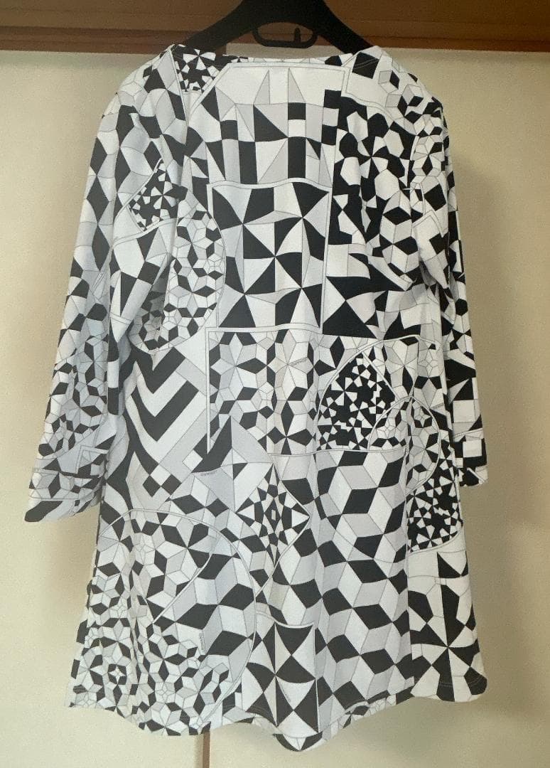 ⭐︎LEONARD⭐︎ 幾何学模様 五分袖チュニック 40（L）