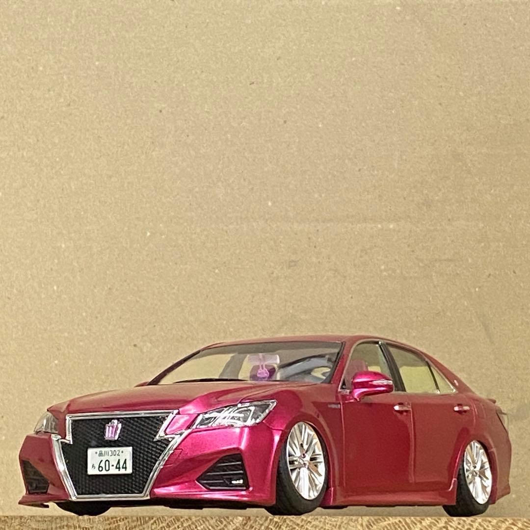 プラモデル完成品　アオシマ 1/24 214クラウンアスリート