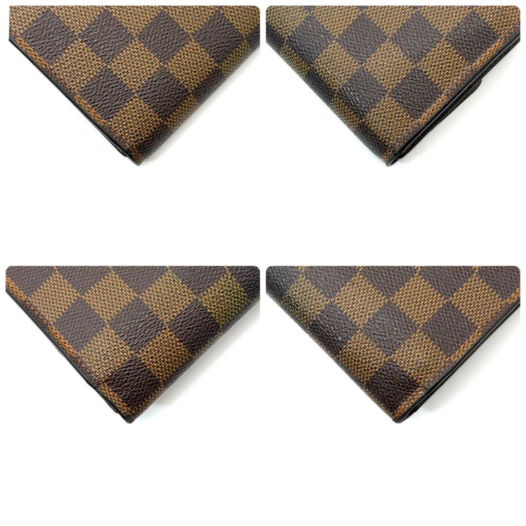 良品. ルイヴィトン ダミエ エベヌ ポルトトレゾール インターナショナル 財布