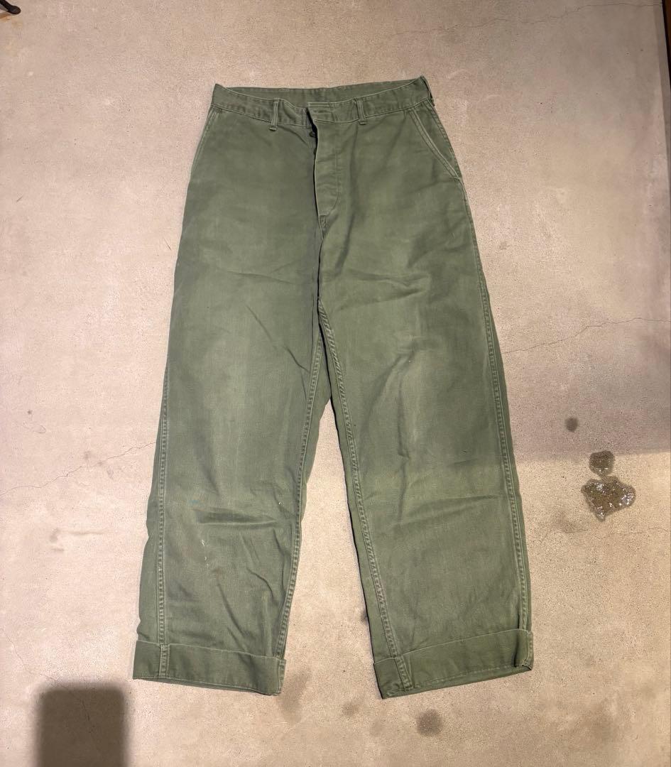 Ｐ-58 ユーティリティパンツvintage軍パン ベイカーパンツ　50年代