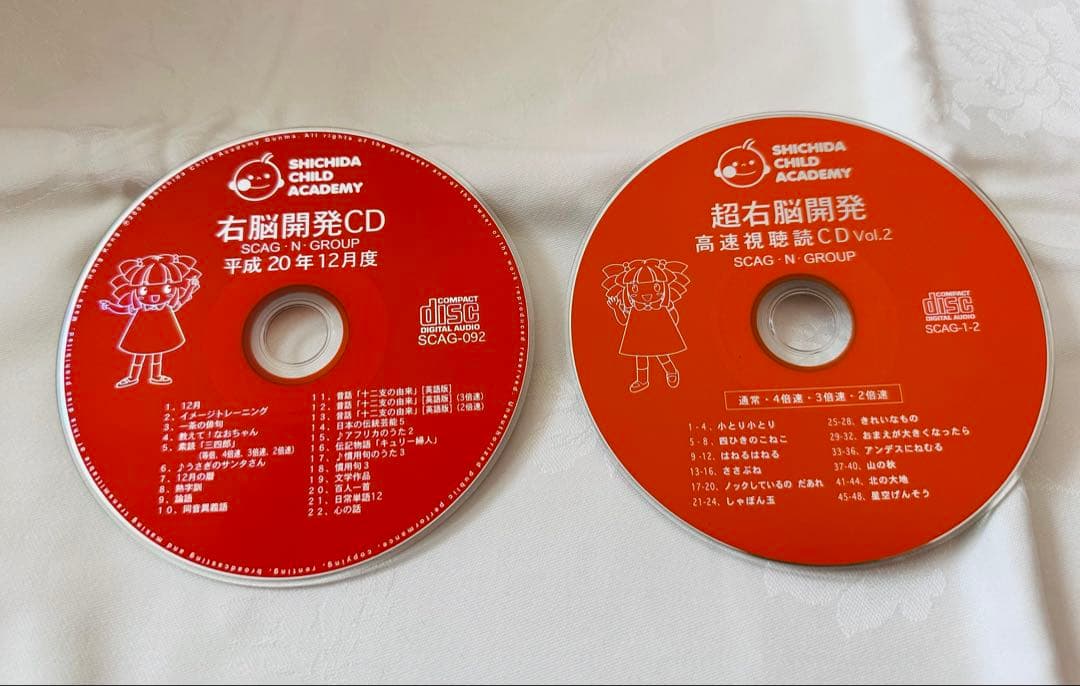 七田式 右脳開発CD 平成16、17、18、20年度44枚セット