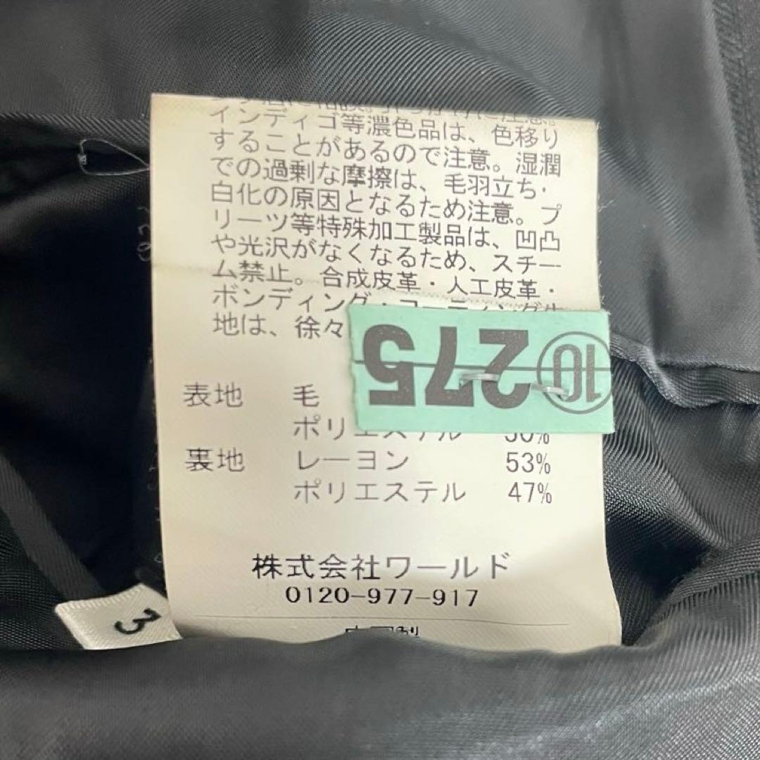 タケオキクチ　メンズ　スーツ　3ピース ブラック　シャドー　ストライプ