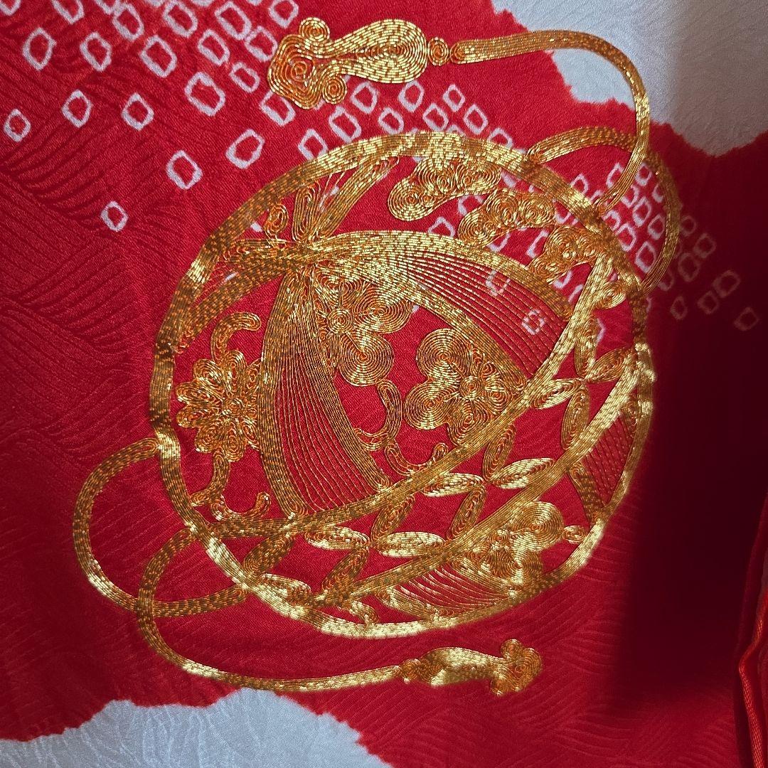 No18 正絹 　女の子お祝い着物　産着　長襦袢付き　七五三