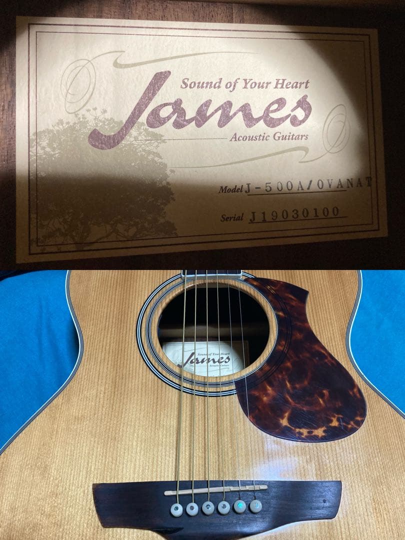 James J-500A/Ova NAT ジェームスエレアコギター