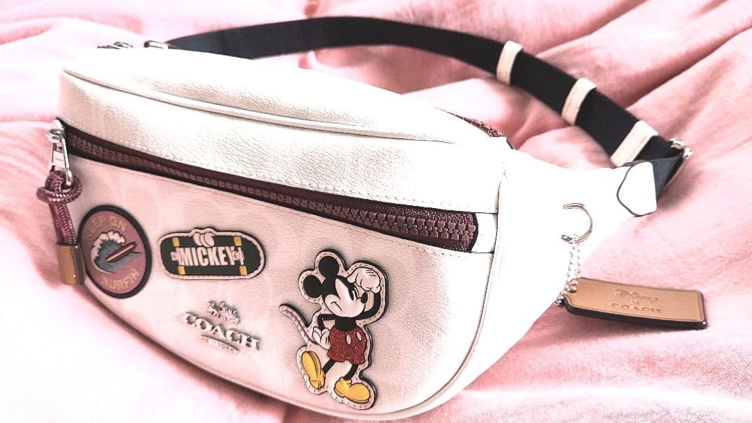 【日本限定】Disney ディズニーCOACHコーチ コラボ ボディバッグ