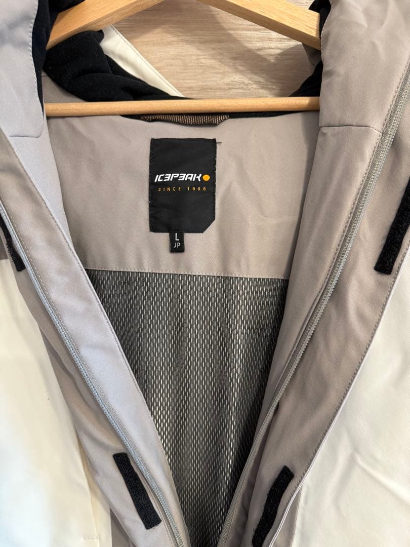 ICEPEAK 防水スキーウェア グレー ICEPEAK 防水スキーパンツ　黒