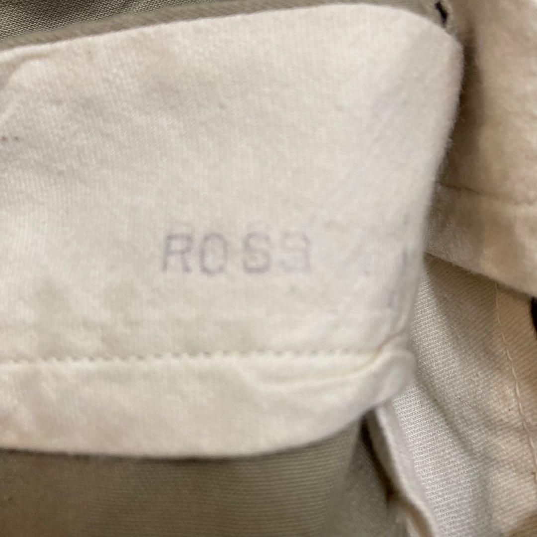 60s チノパン ワークパンツ カーキベージュ W32 ワイド ヴィンテージ