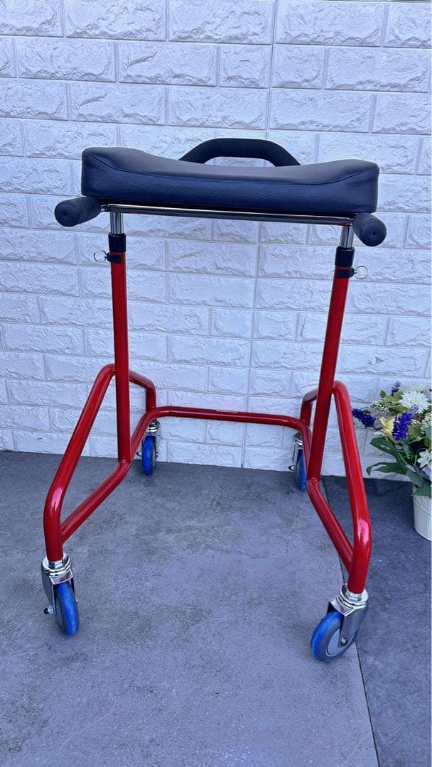 アルコースリム 星光医療器 歩行器 レッド