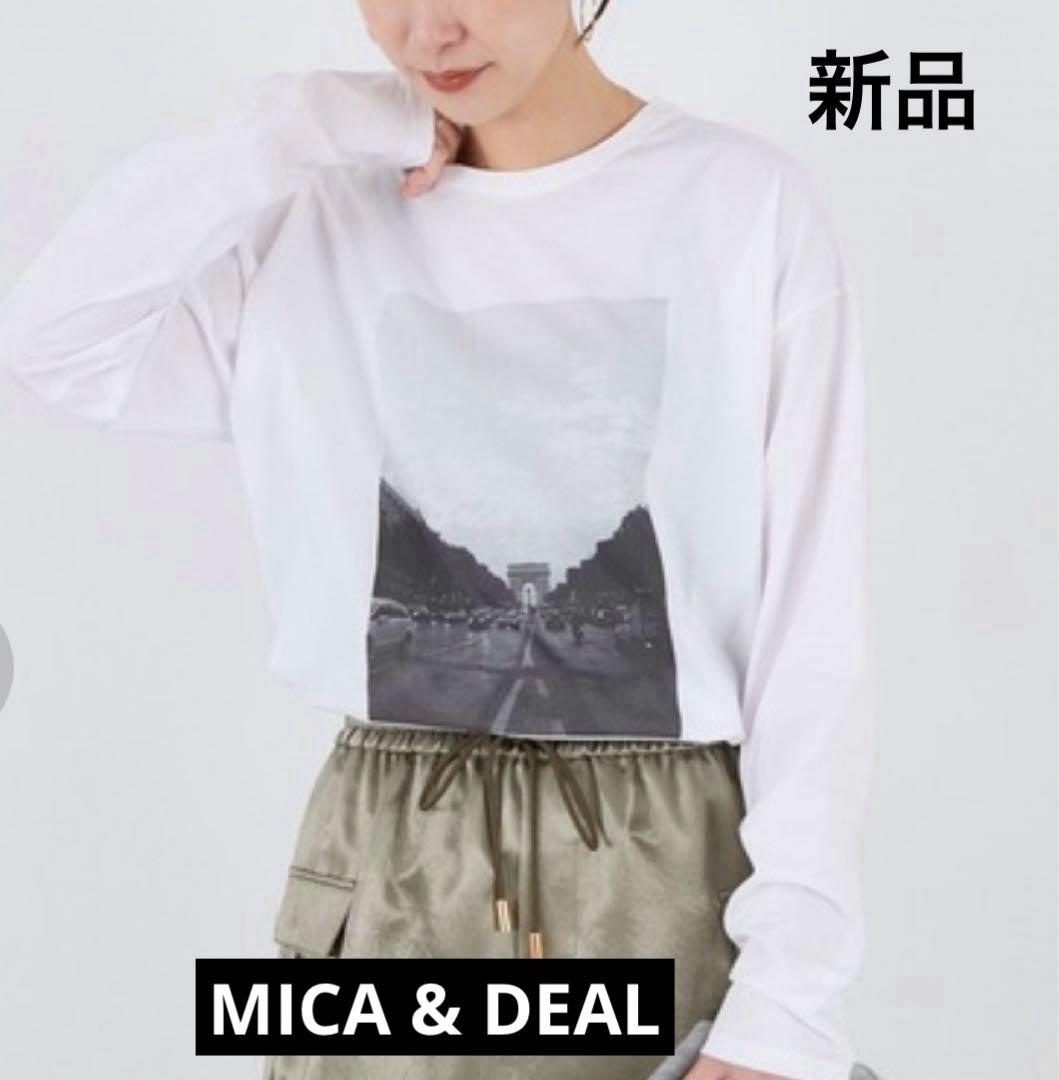☆新品！MICA&DEALフォトプリント 長袖Tシャツ ロンT