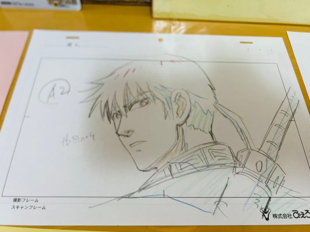 キングダム　原泰久先生直筆フルカラーサイン色紙非売品　セル画原稿　セット