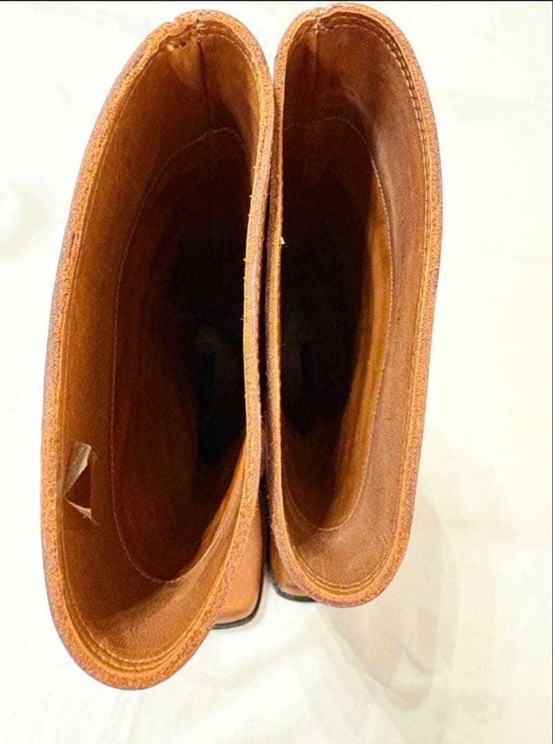 LOUIS VUITTON ルイヴィトン ロングブーツ キャメル レザー 36