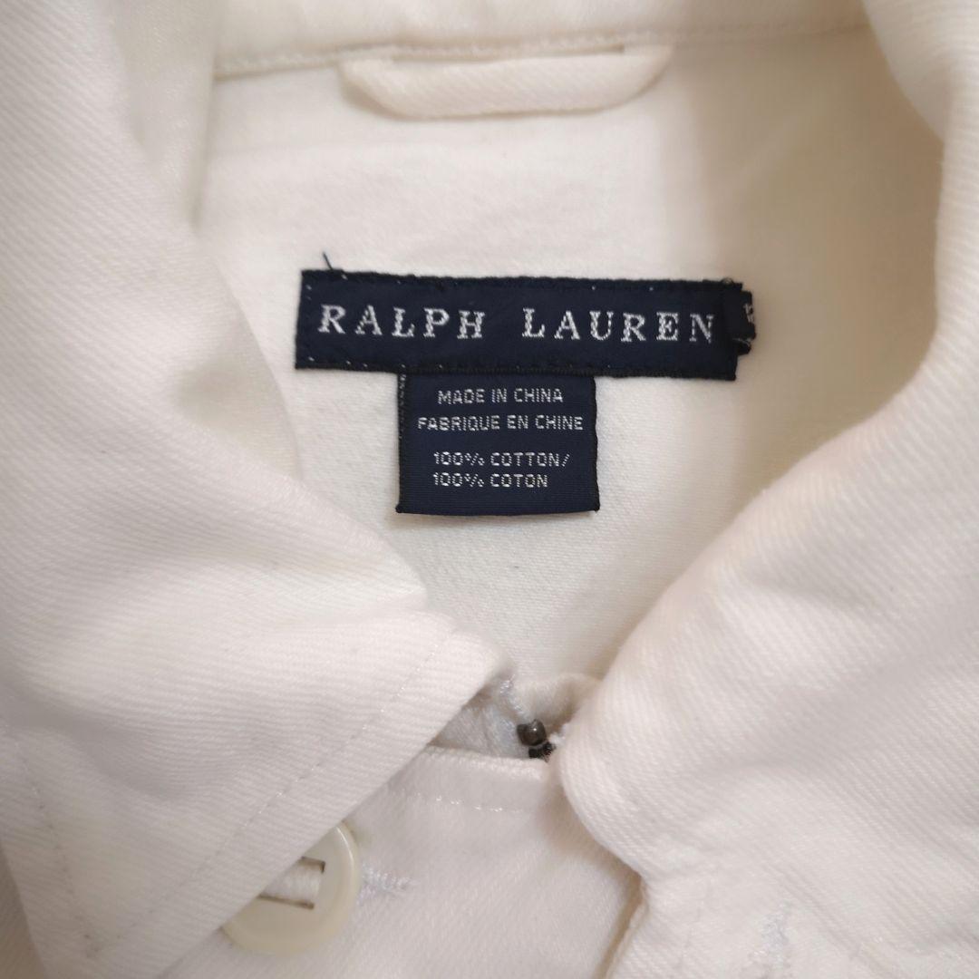 Ralph Lauren ホワイトデニム トレンチジャケット １２号 超激レア品