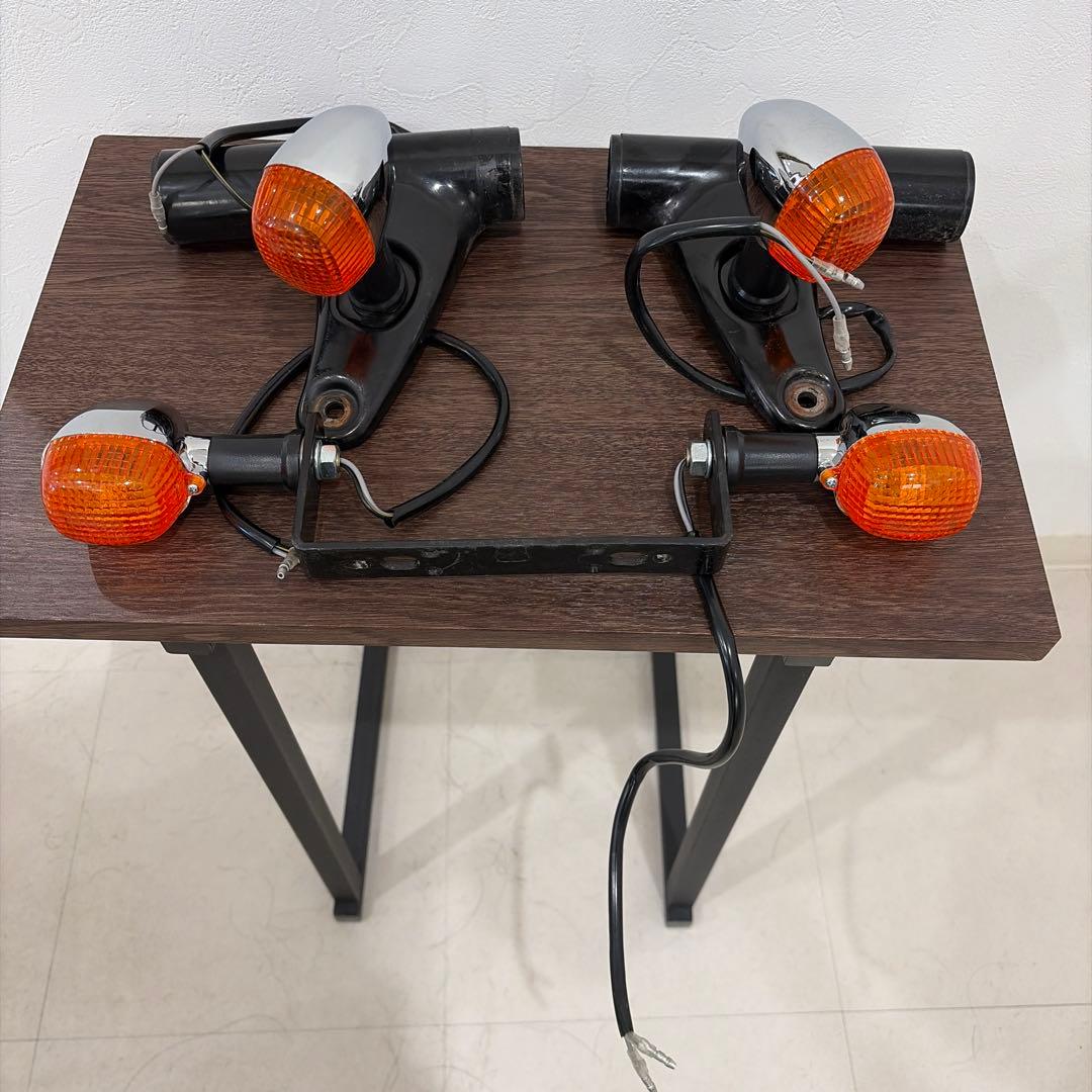 w650 純正フォークカバーヘッドライトウィンカーステー純正ウィンカー移設ステー