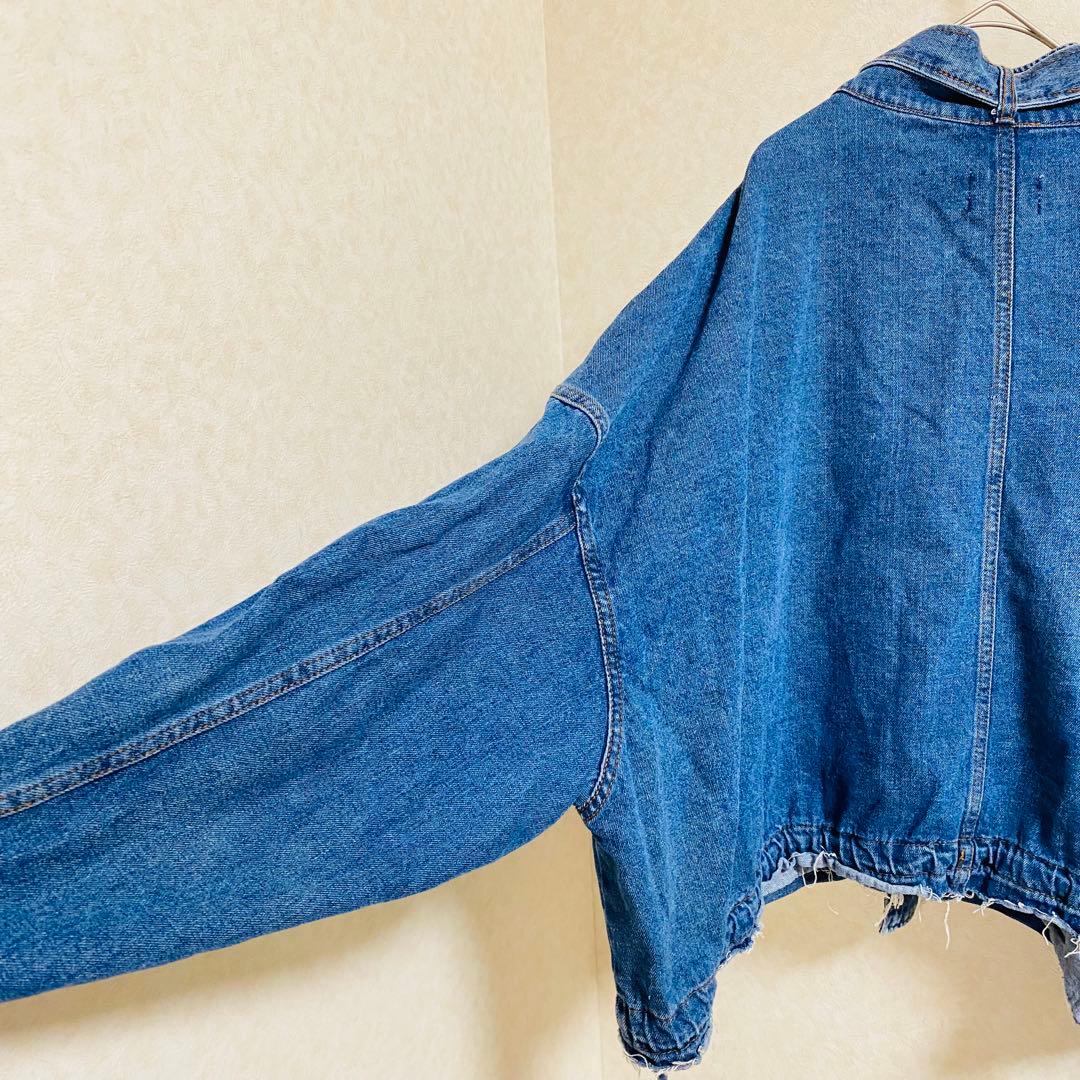 フランキーショップ　 デニムジャケット　Gジャン　ショート丈　オーバーサイズ