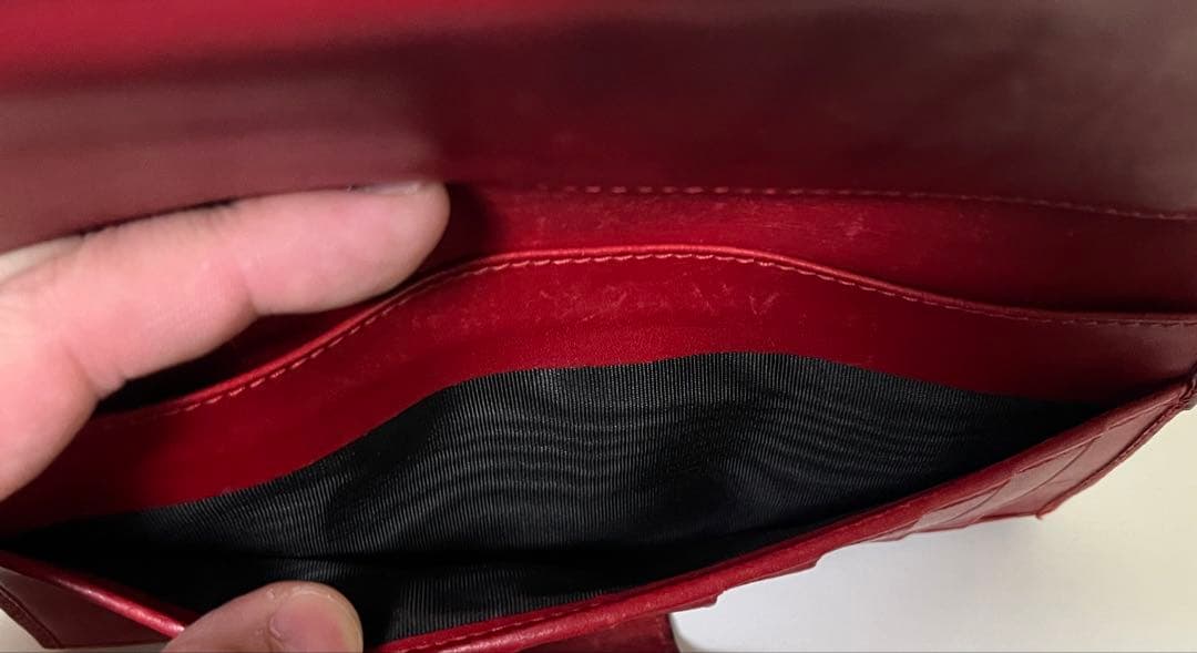 GUCCI ラブリーハート エナメル GG ゴールド金具 長財布