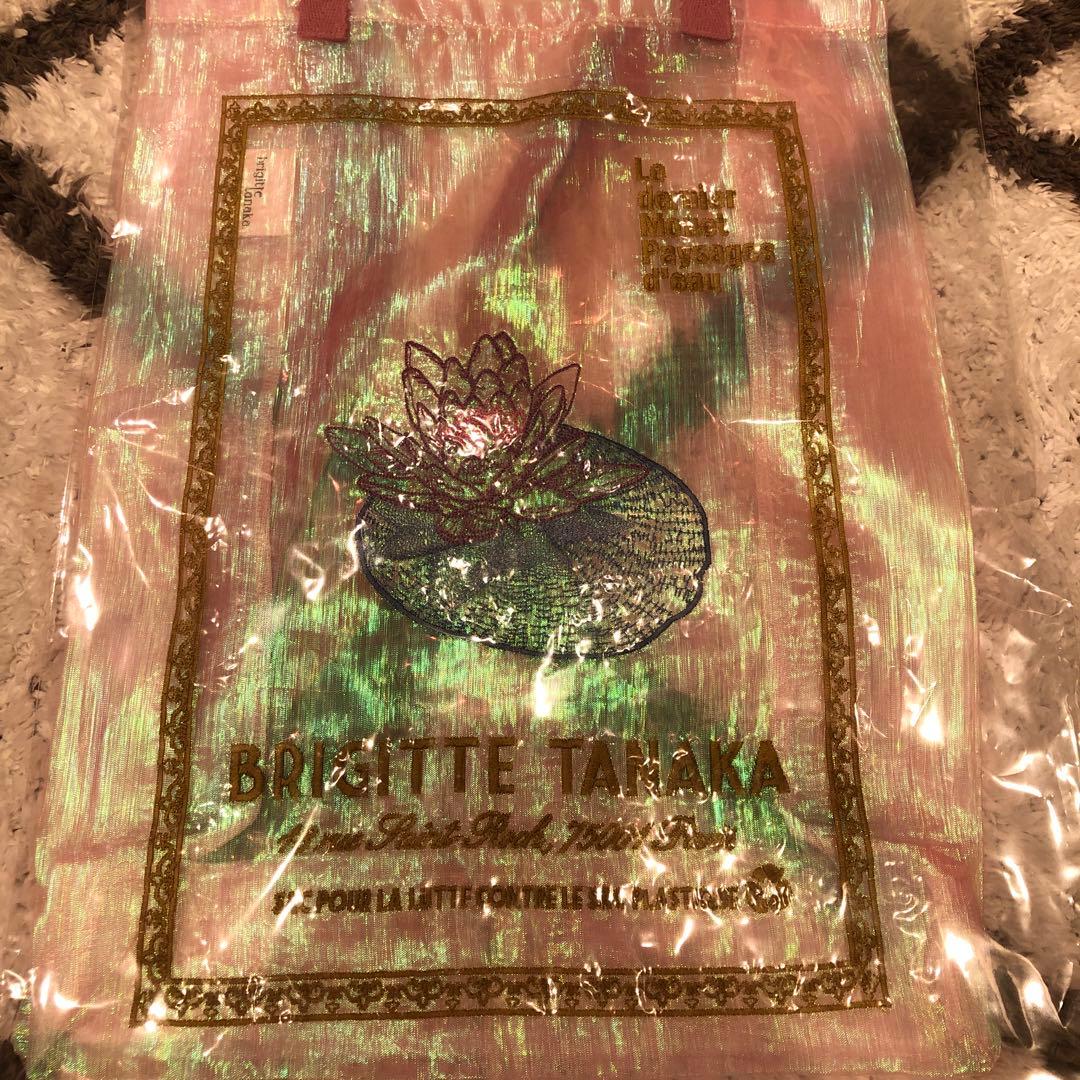 【新品未開封】モネ展 ブリジットタナカ オーガンジー刺繍バッグ　トートバッグ