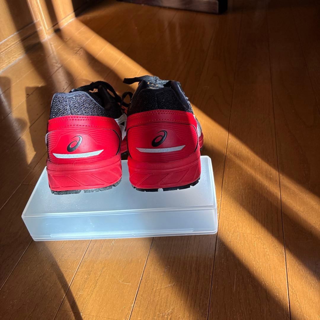 asics 安全靴 ワーキングシューズ レッド/ブラック