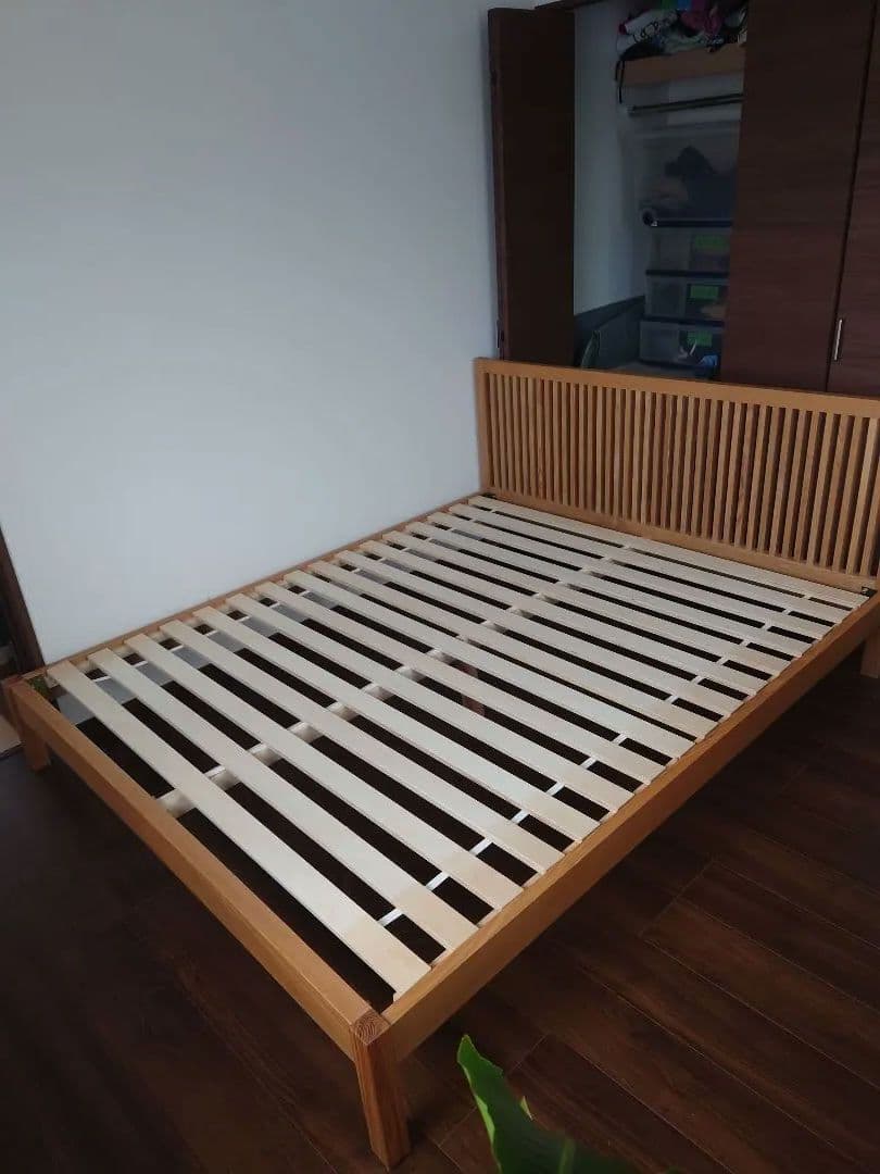 actus　木製ワイドダブルベッドフレーム