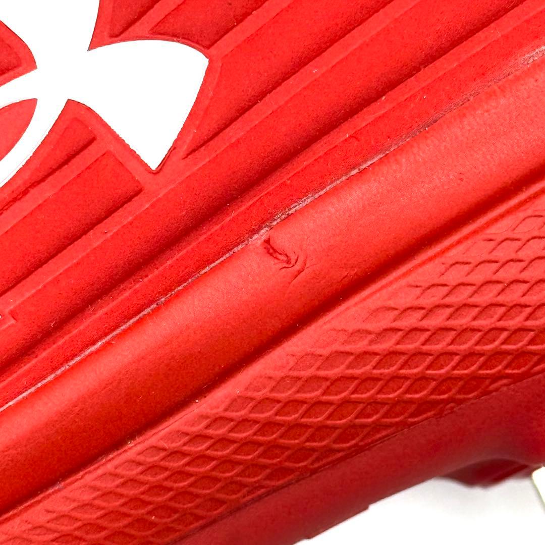 ド*ー様 【新品】アンダーアーマー UA 野球 スパイクシューズ メンズ 赤 2