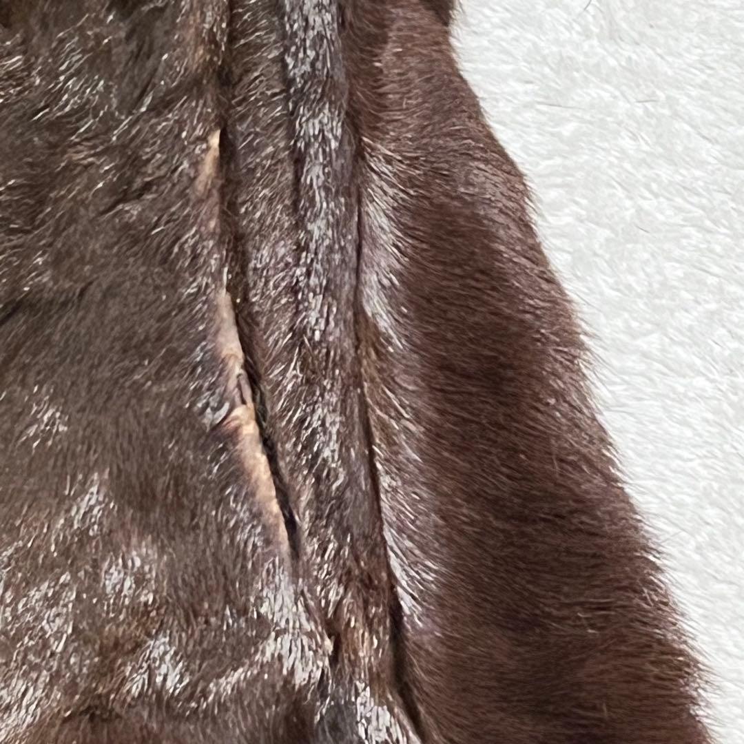 MITSUKOSHI ミンク毛皮 SAFURON サフロン ロングコート 13号