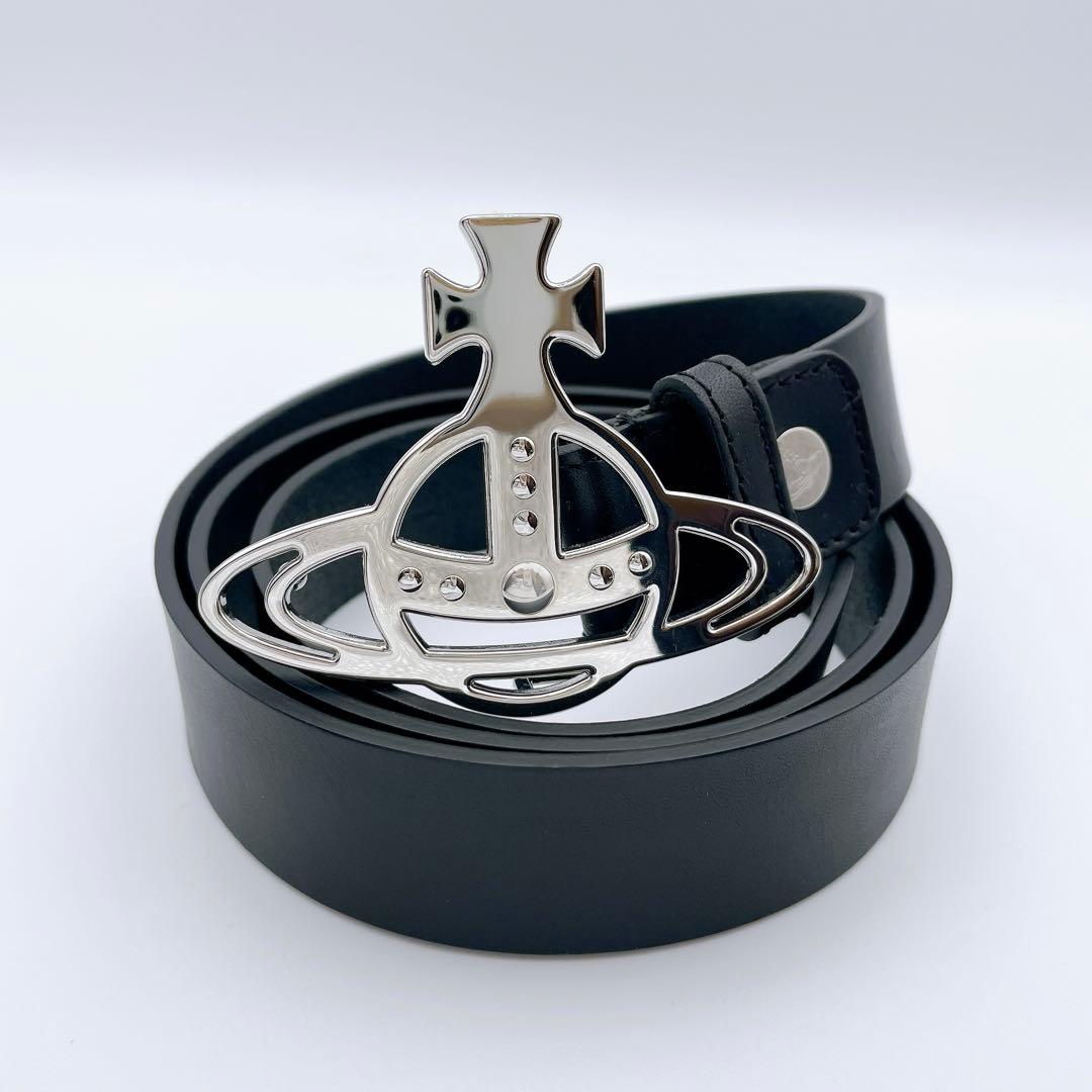 専用！ヴィヴィアンウエストウッド　ベルト　ビッグオーブ　男女兼用　シルバー金具