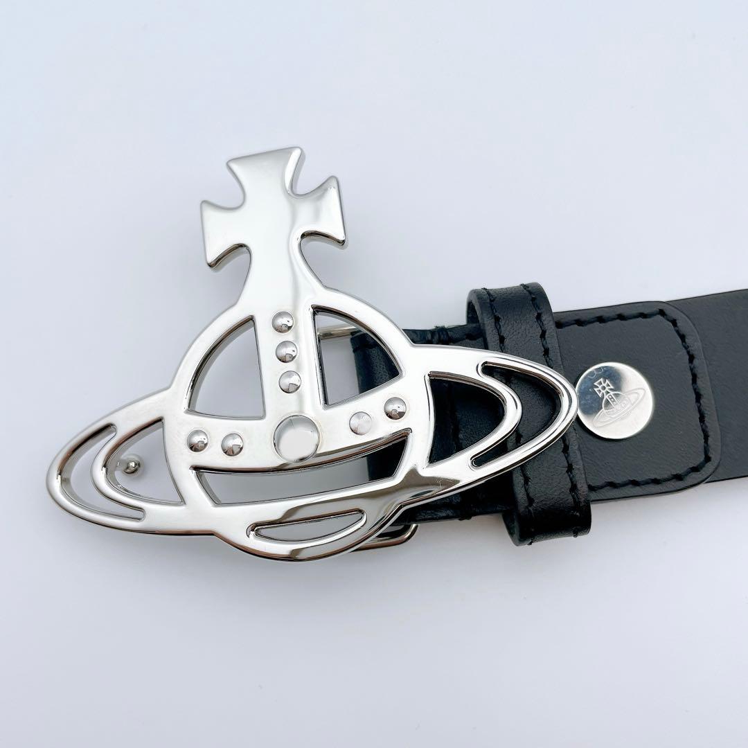 専用！ヴィヴィアンウエストウッド　ベルト　ビッグオーブ　男女兼用　シルバー金具