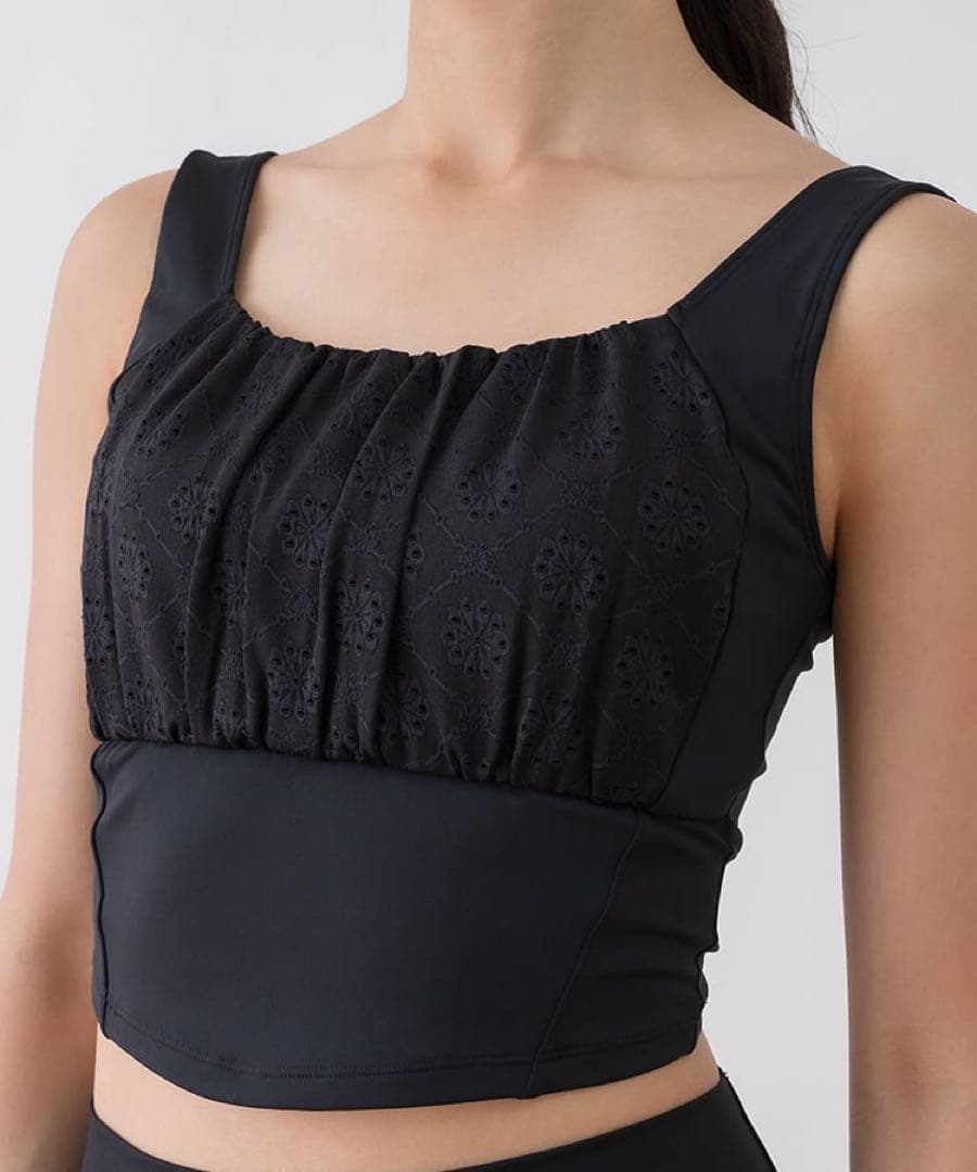 【SUKALA】 フラワーレースブラトップ ブラック Mサイズ 新品タグ付き