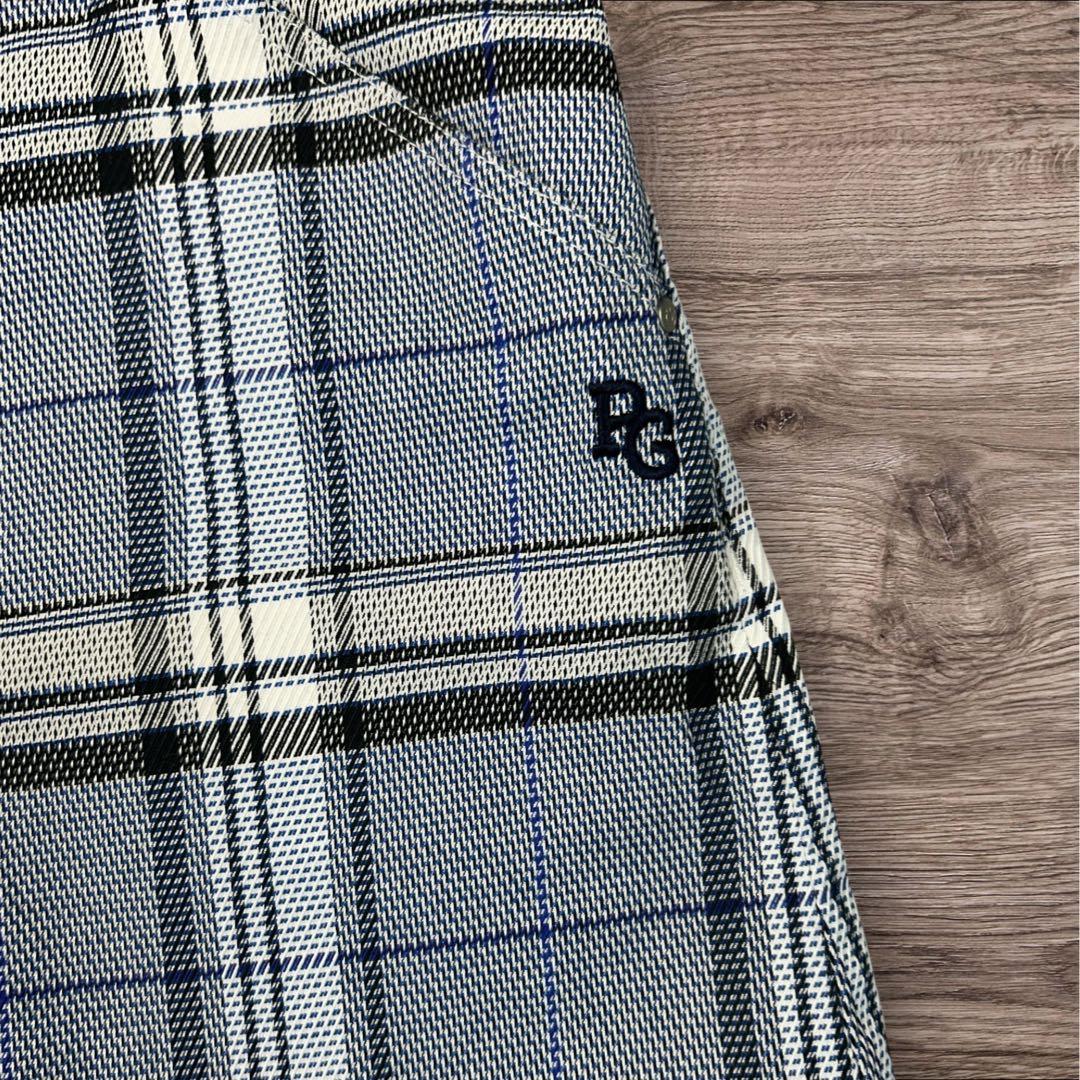 【セットアップ】パーリーゲイツ 鹿の子ポロシャツ & チェック柄ミニスカート 1