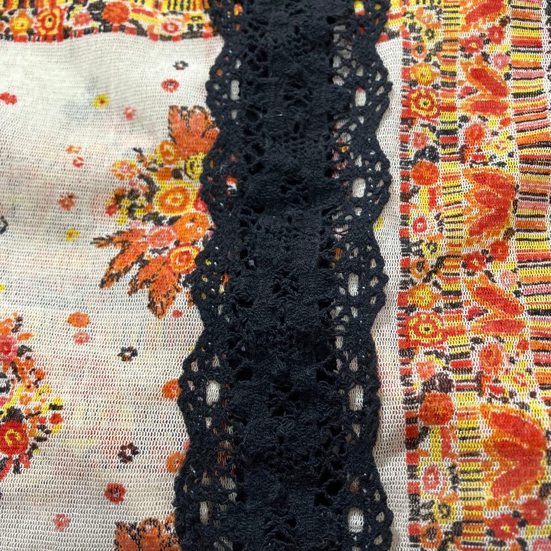 Y2K Jean Paul Gaultier 総柄　パワーネット　キャミソール