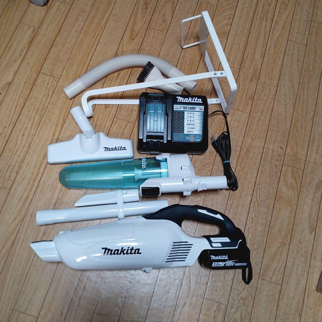 マキタ18V充電式クリーナ　CL282F純正充電器、バッテリー、サイクロン他付
