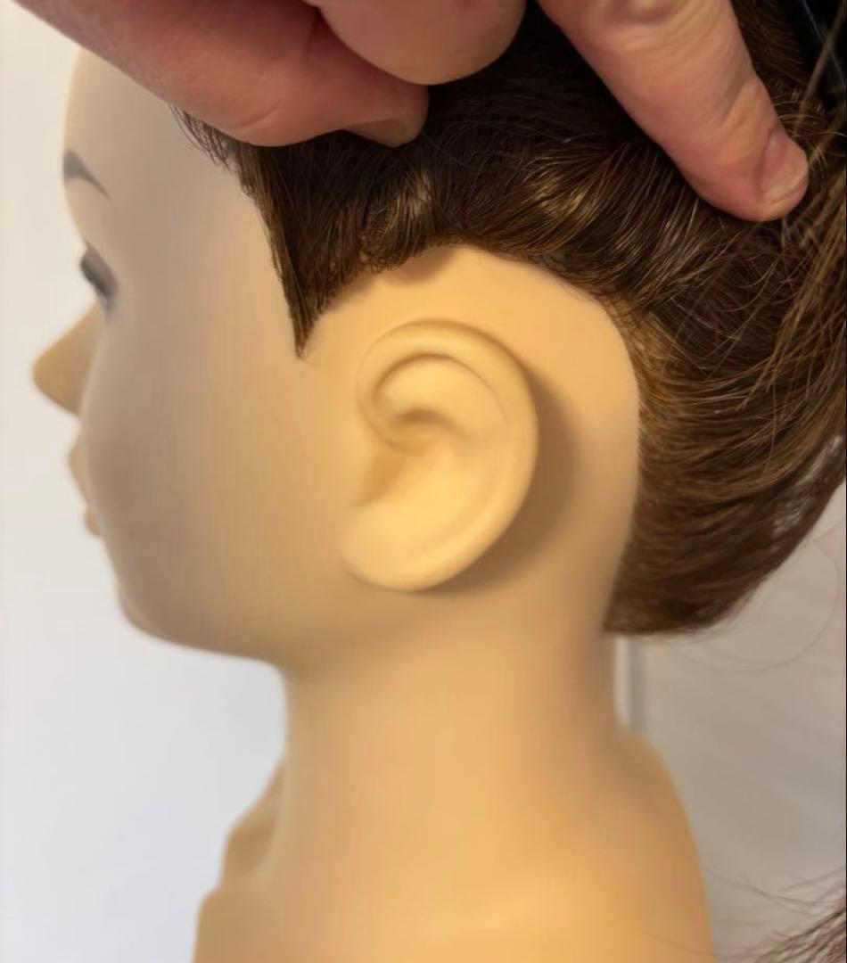 ブラウンロング　ウィッグ　　中古美品