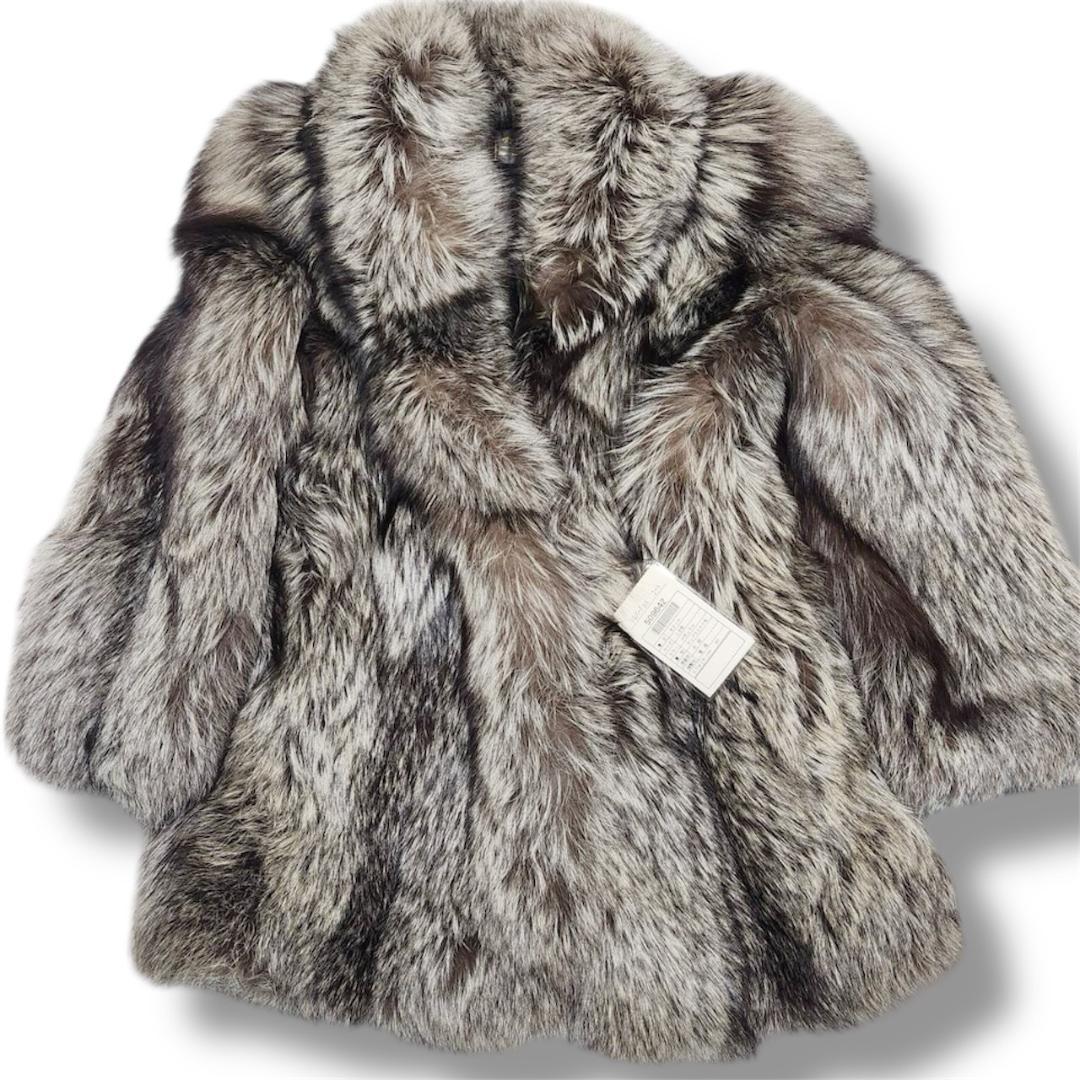 サガフォックス 金サガロイヤル ファーコート シルバーフォックス 13号 北欧