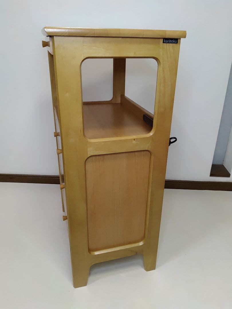 カリモク家具 電話台 レンジ台 キャビネットマルチチェスト