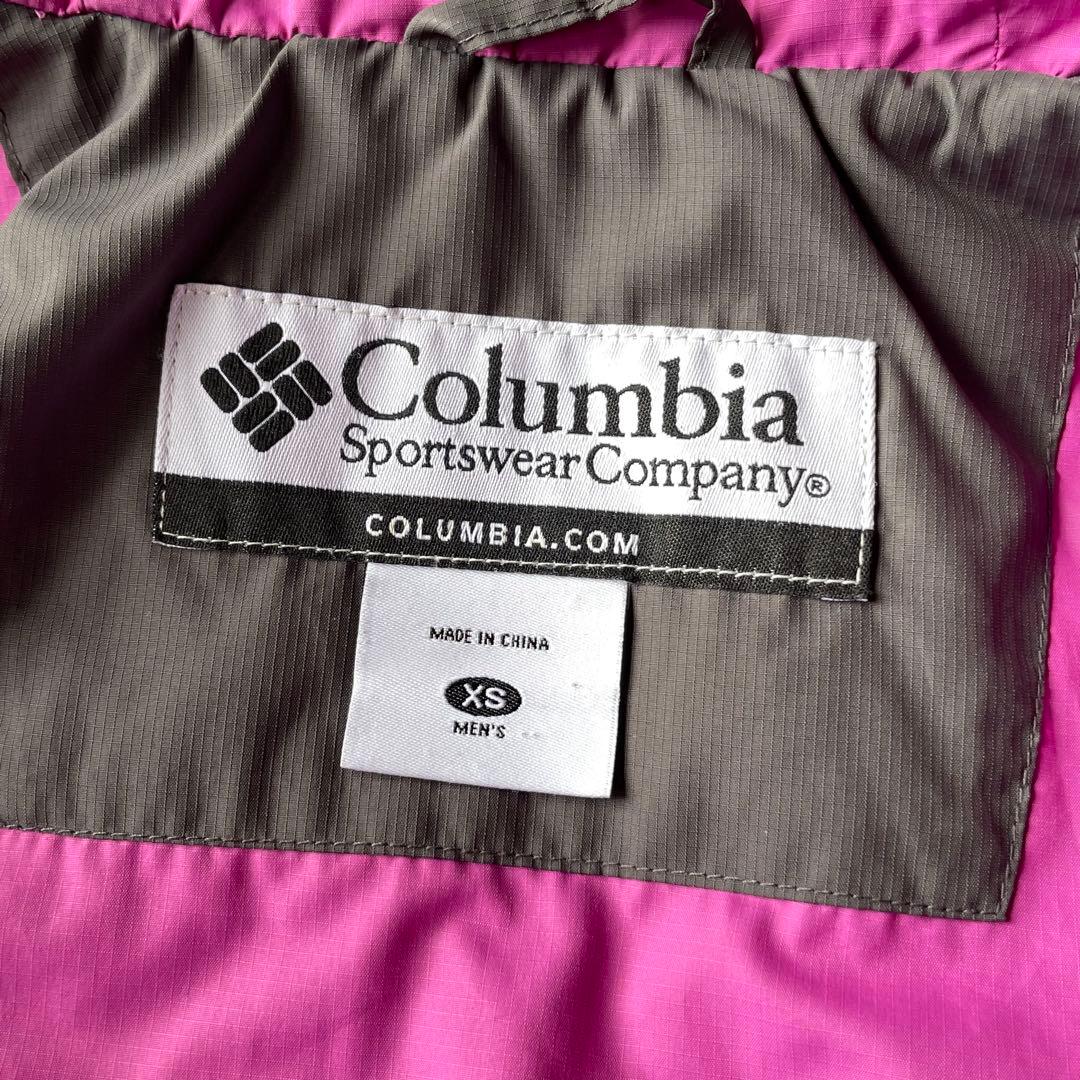 ジャケット・アウター Columbia hooded puffer jacket gray pink