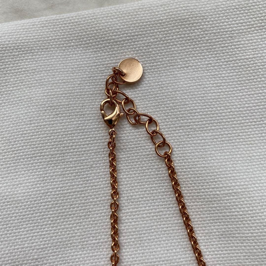 【ディオール】DIOR ホリデー限定　ネックレス NAVY ピンクゴールド