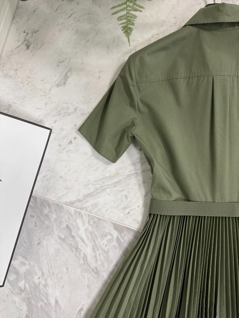 未使用★TORY BURCH ポプリンプリーツシャツドレス 2