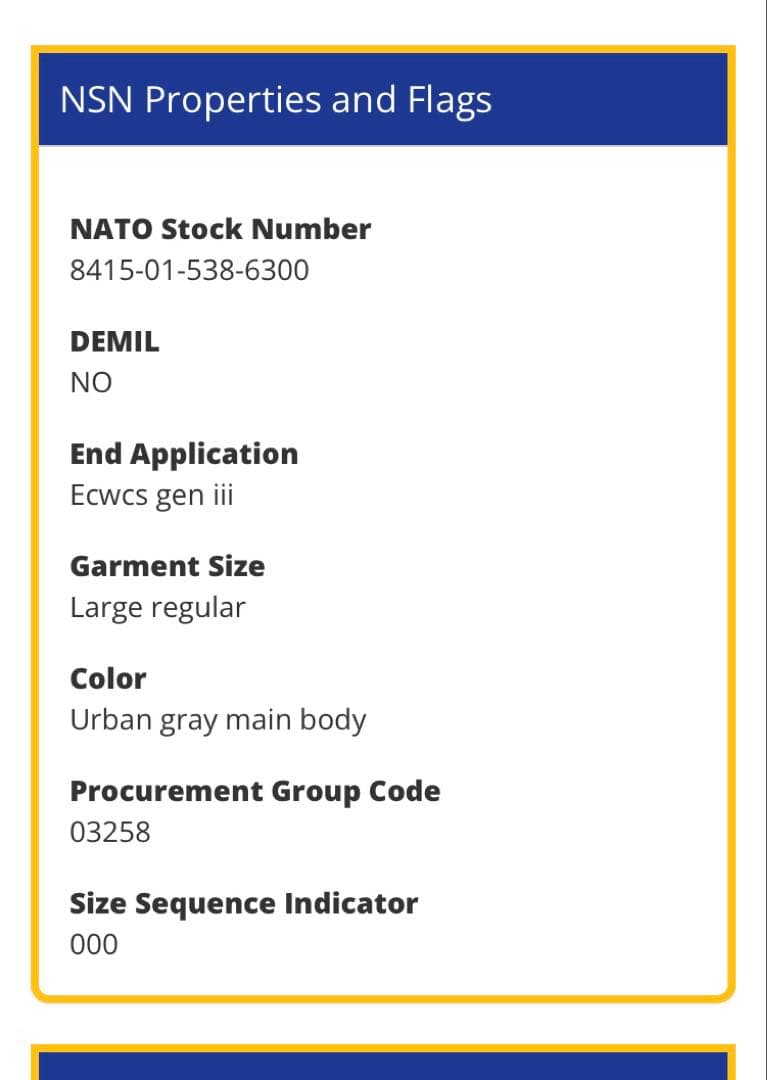 Wild Things ECWCS Gen3 Level7 ジャケット