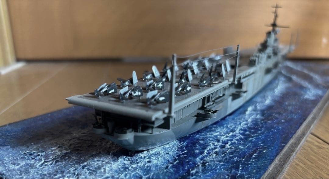 ハンコック 19 アメリカ軍 空母 軍艦モデル ジオラマ 1/700 スケール