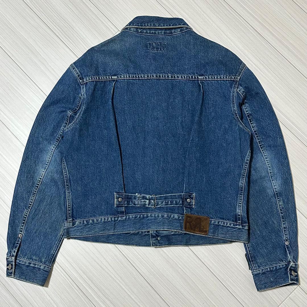 ユ*ケ様 90s 希少 RRL 三つ星 デニムジャケット L ラルフローレン