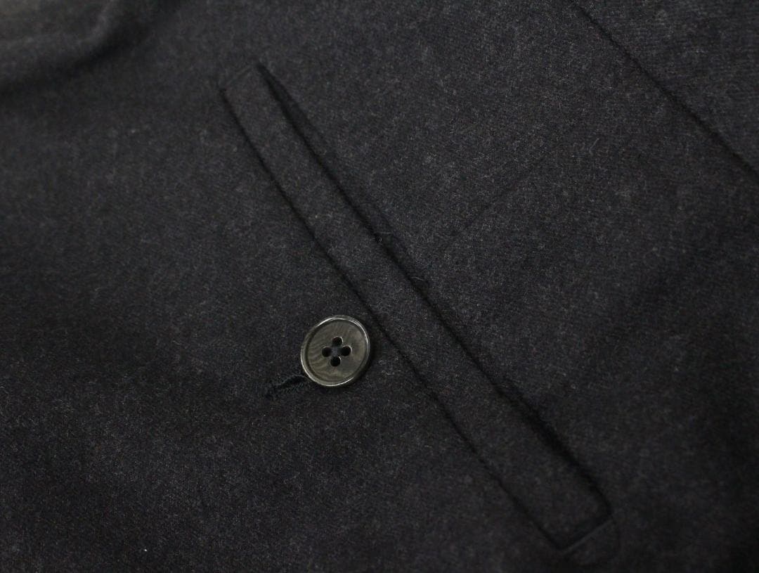 ◇美品 HERMES グレー×ネイビー ウールパンツ スラックス メンズ