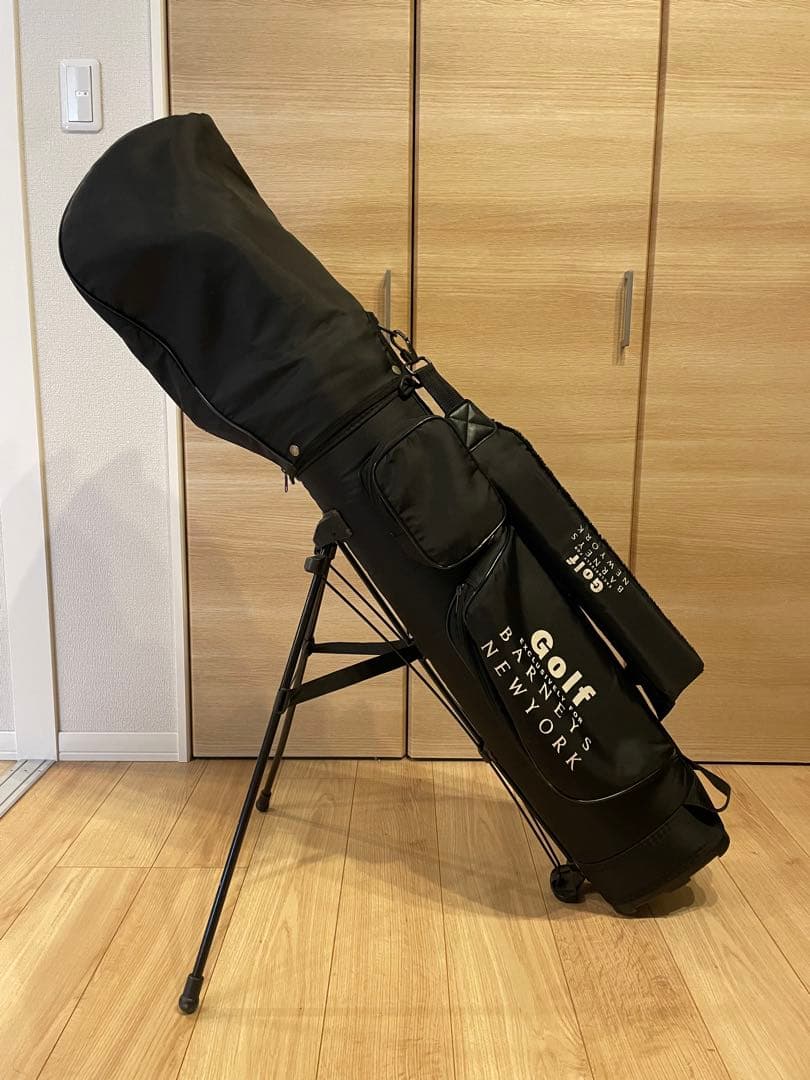 【美品】バーニーズニューヨーク　ブラック キャディバッグ　ブラック